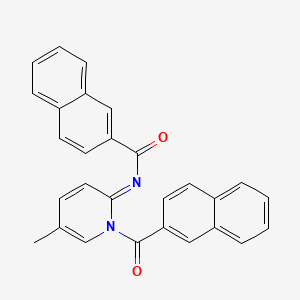 N-[5-methyl-1-(2-naphthoyl)-2(1H)-pyridinylidene]-2-naphthamide