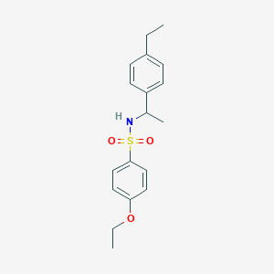 4-ethoxy-N-[1-(4-ethylphenyl)ethyl]benzenesulfonamide