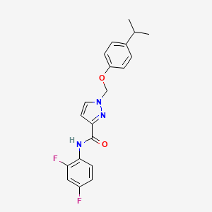 N-(2,4-difluorophenyl)-1-[(4-isopropylphenoxy)methyl]-1H-pyrazole-3-carboxamide