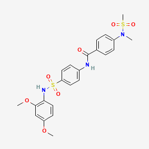 N-{4-[(2,4-dimethoxyphenyl)sulfamoyl]phenyl}-4-[methyl(methylsulfonyl)amino]benzamide