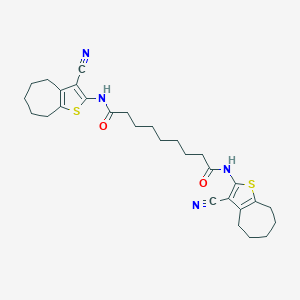 N~1~,N~9~-bis(3-cyano-5,6,7,8-tetrahydro-4H-cyclohepta[b]thien-2-yl)nonanediamide