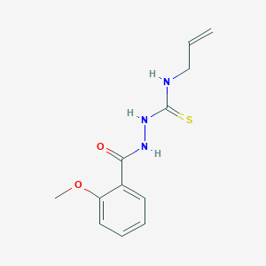 molecular formula C12H15N3O2S B458624 N-allyl-2-(2-methoxybenzoyl)hydrazinecarbothioamide 