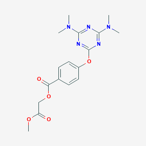 2-Methoxy-2-oxoethyl 4-{[4,6-bis(dimethylamino)-1,3,5-triazin-2-yl]oxy}benzoate