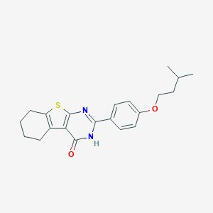 2-[4-(isopentyloxy)phenyl]-5,6,7,8-tetrahydro[1]benzothieno[2,3-d]pyrimidin-4(3H)-one