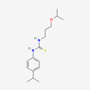 molecular formula C16H26N2OS B4586302 N-(3-isopropoxypropyl)-N'-(4-isopropylphenyl)thiourea 