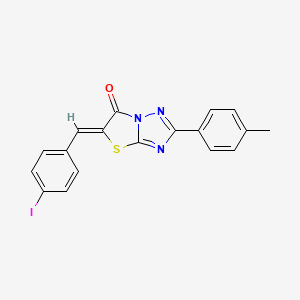 5-(4-iodobenzylidene)-2-(4-methylphenyl)[1,3]thiazolo[3,2-b][1,2,4]triazol-6(5H)-one