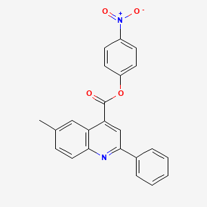 4-Nitrophenyl 6-methyl-2-phenylquinoline-4-carboxylate