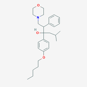 molecular formula C28H41NO3 B458634 5-Methyl-1-(4-morpholinyl)-3-[4-(pentyloxy)phenyl]-2-phenyl-3-hexanol 