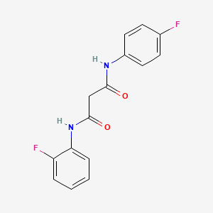 N-(2-fluorophenyl)-N'-(4-fluorophenyl)malonamide