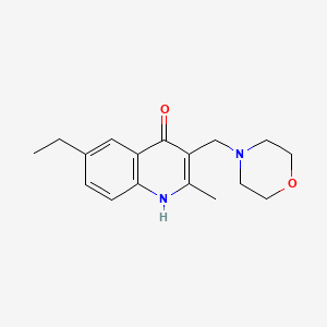 6-ethyl-2-methyl-3-(morpholin-4-ylmethyl)-1H-quinolin-4-one