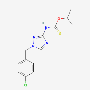 1-(4-CHLOROBENZYL)-3-[(ISOPROPOXYCARBOTHIOYL)AMINO]-1H-1,2,4-TRIAZOLE