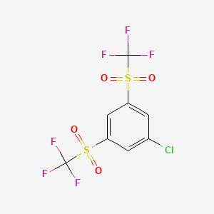 1-Chloro-3,5-bis(trifluoromethylsulfonyl)benzene