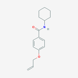 molecular formula C16H21NO2 B458639 4-(allyloxy)-N-cyclohexylbenzamide 