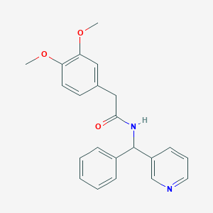 2-(3,4-dimethoxyphenyl)-N-[phenyl(pyridin-3-yl)methyl]acetamide