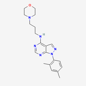 1-(2,4-dimethylphenyl)-N-[3-(morpholin-4-yl)propyl]-1H-pyrazolo[3,4-d]pyrimidin-4-amine