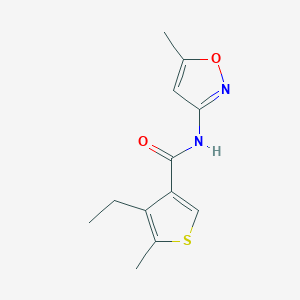 4-ethyl-5-methyl-N-(5-methyl-3-isoxazolyl)-3-thiophenecarboxamide