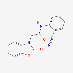 N-(2-cyanophenyl)-2-(2-oxo-1,3-benzoxazol-3(2H)-yl)acetamide