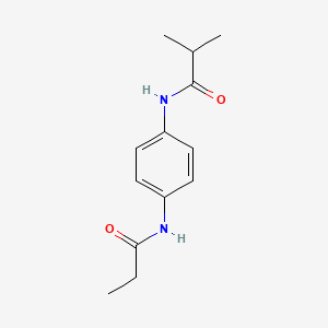 2-methyl-N-[4-(propionylamino)phenyl]propanamide