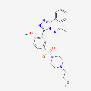 2-[4-(4-METHOXY-3-{6-METHYL-[1,2,4]TRIAZOLO[3,4-A]PHTHALAZIN-3-YL}BENZENESULFONYL)PIPERAZIN-1-YL]ETHAN-1-OL