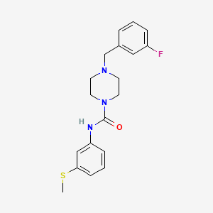 4-[(3-FLUOROPHENYL)METHYL]-N-[3-(METHYLSULFANYL)PHENYL]PIPERAZINE-1-CARBOXAMIDE