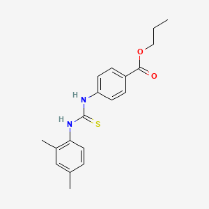 propyl 4-({[(2,4-dimethylphenyl)amino]carbonothioyl}amino)benzoate