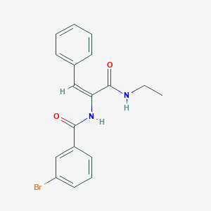 3-bromo-N-{1-[(ethylamino)carbonyl]-2-phenylvinyl}benzamide