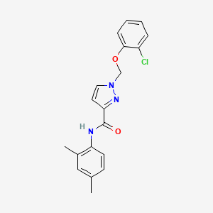 1-[(2-CHLOROPHENOXY)METHYL]-N~3~-(2,4-DIMETHYLPHENYL)-1H-PYRAZOLE-3-CARBOXAMIDE