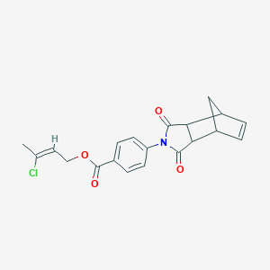 3-Chloro-2-butenyl 4-(3,5-dioxo-4-azatricyclo[5.2.1.0~2,6~]dec-8-en-4-yl)benzoate