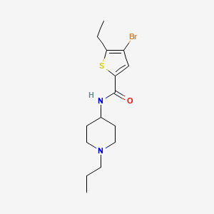 4-bromo-5-ethyl-N-(1-propylpiperidin-4-yl)thiophene-2-carboxamide