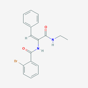 2-bromo-N-{1-[(ethylamino)carbonyl]-2-phenylvinyl}benzamide