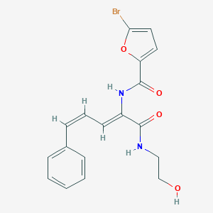 5-bromo-N-(1-{[(2-hydroxyethyl)amino]carbonyl}-4-phenyl-1,3-butadienyl)-2-furamide