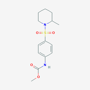 methyl {4-[(2-methyl-1-piperidinyl)sulfonyl]phenyl}carbamate