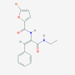 molecular formula C16H15BrN2O3 B458667 5-bromo-N-{1-[(ethylamino)carbonyl]-2-phenylvinyl}-2-furamide 