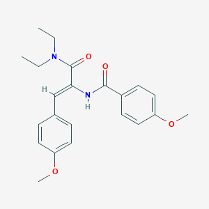 molecular formula C22H26N2O4 B458668 N-[1-[(diethylamino)carbonyl]-2-(4-methoxyphenyl)vinyl]-4-methoxybenzamide 