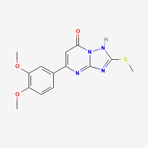 5-(3,4-dimethoxyphenyl)-2-(methylsulfanyl)[1,2,4]triazolo[1,5-a]pyrimidin-7(4H)-one