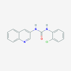 molecular formula C16H12ClN3O B4586731 1-(2-Chlorophenyl)-3-quinolin-3-ylurea 