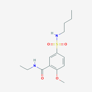 5-[(butylamino)sulfonyl]-N-ethyl-2-methoxybenzamide