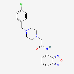 molecular formula C19H20ClN5O2 B4586742 N-(2,1,3-BENZOXADIAZOL-4-YL)-2-[4-(4-CHLOROBENZYL)-1-PIPERAZINYL]ACETAMIDE 