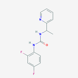 N-(2,4-DIFLUOROPHENYL)-N'-[1-(2-PYRIDYL)ETHYL]UREA