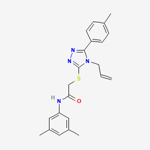 2-{[4-allyl-5-(4-methylphenyl)-4H-1,2,4-triazol-3-yl]thio}-N-(3,5-dimethylphenyl)acetamide