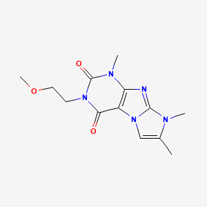 3-(2-methoxyethyl)-1,7,8-trimethyl-1H-imidazo[2,1-f]purine-2,4(3H,8H)-dione