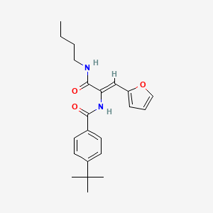 4-tert-butyl-N-[(Z)-3-(butylamino)-1-(furan-2-yl)-3-oxoprop-1-en-2-yl]benzamide