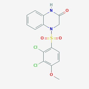 4-[(2,3-dichloro-4-methoxyphenyl)sulfonyl]-3,4-dihydroquinoxalin-2(1H)-one