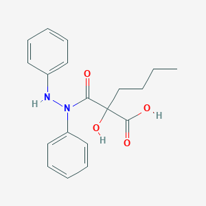 B045868 2-[Anilino(phenyl)carbamoyl]-2-hydroxyhexanoic acid CAS No. 16860-42-7
