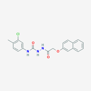 N-(3-chloro-4-methylphenyl)-2-[(2-naphthyloxy)acetyl]hydrazinecarboxamide