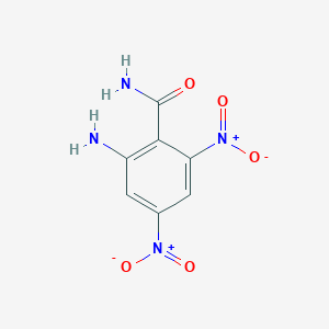 molecular formula C7H6N4O5 B4586817 2-amino-4,6-dinitrobenzamide 