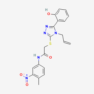 2-{[4-allyl-5-(2-hydroxyphenyl)-4H-1,2,4-triazol-3-yl]thio}-N-(4-methyl-3-nitrophenyl)acetamide