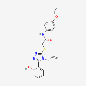 molecular formula C21H22N4O3S B4586852 2-{[4-allyl-5-(2-hydroxyphenyl)-4H-1,2,4-triazol-3-yl]thio}-N-(4-ethoxyphenyl)acetamide 