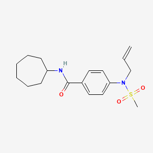 4-[allyl(methylsulfonyl)amino]-N-cycloheptylbenzamide