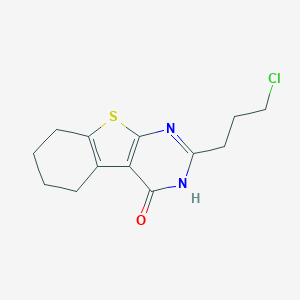 molecular formula C13H15ClN2OS B458692 2-(3-chloropropyl)-5,6,7,8-tetrahydro[1]benzothieno[2,3-d]pyrimidin-4(3H)-one 